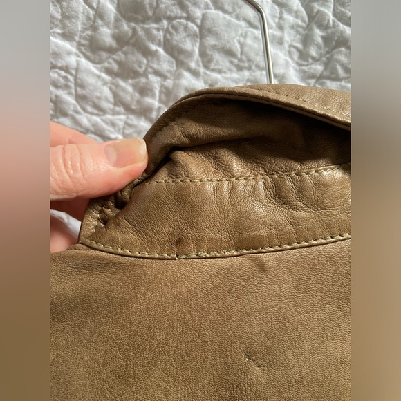 ZARA 100% Leather Shirt Size S - Picture 6 of 14